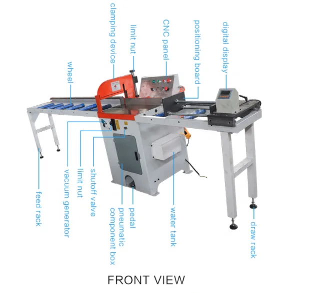 Hot sale HWJ-L455 aluminum profile cutting circular saw machine easy to operate pipe cutting machine