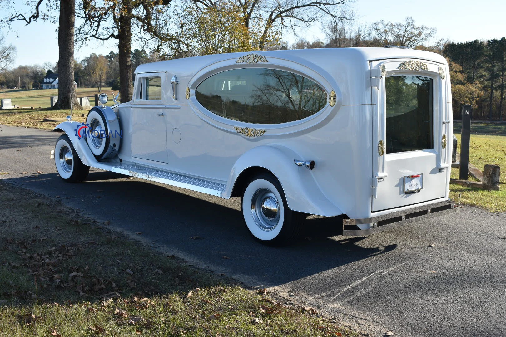 New high quality Long-distance travel 5kW large motor vintage hearse/retro coffin car/funeral supplies hearse for sale