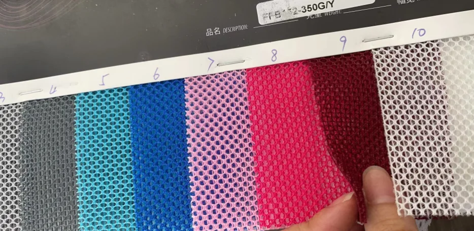 KOYEE Polyester 3d Air Mesh Fabric For Shoe, Cheap Air Mesh 3d Black Sandwich Mesh Fabric Sneakers