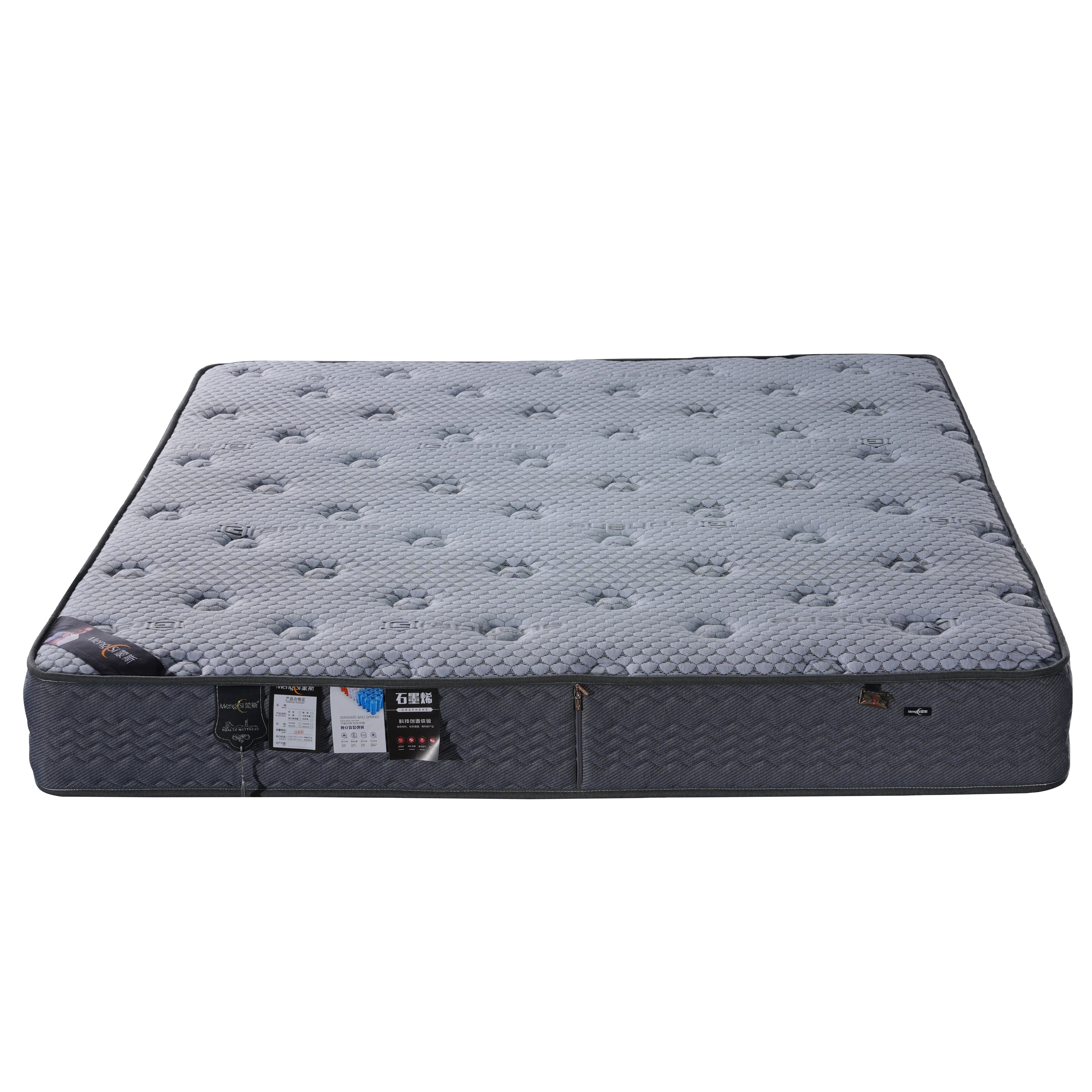 AIDI003 Euro Pillow Top Custom Factory King Queen Full Single Size Memory Foam Latex Pocket Spring Hotel Bed Mattresses in a Box