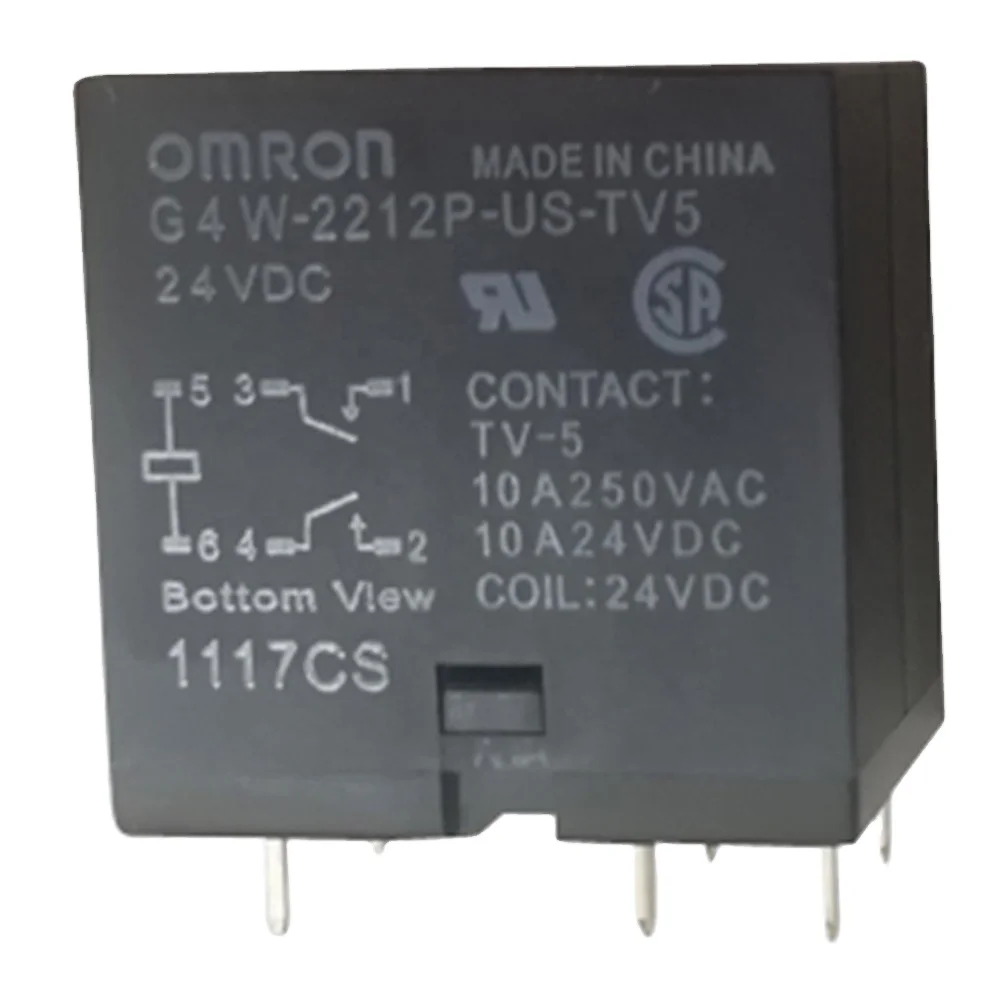 Electronic components power relay  5V/12V24VDC 10A DIP 6Pin G4W-2212P-US-TV5 New and original