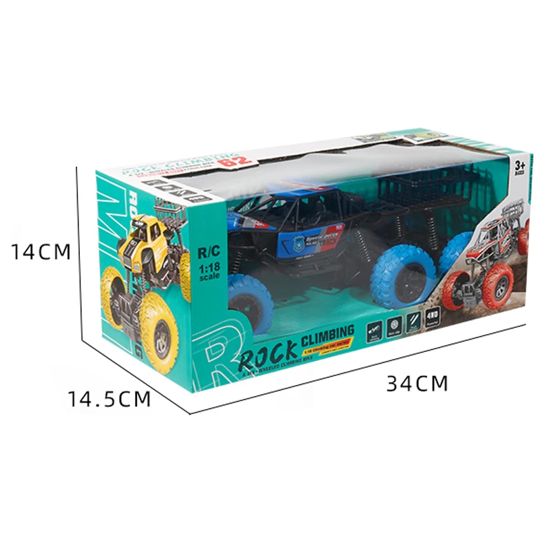 Custom Hobby 6WD Police Car Off-Road R/C Vehicle Toy High-Speed Climbing Kids Rc Truck Off Road Cars