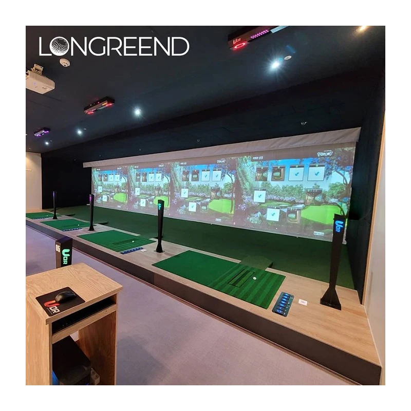 LONGREEND Golf Swing Trainer  Virtual Active Home Corporate Office infrared golf simulator