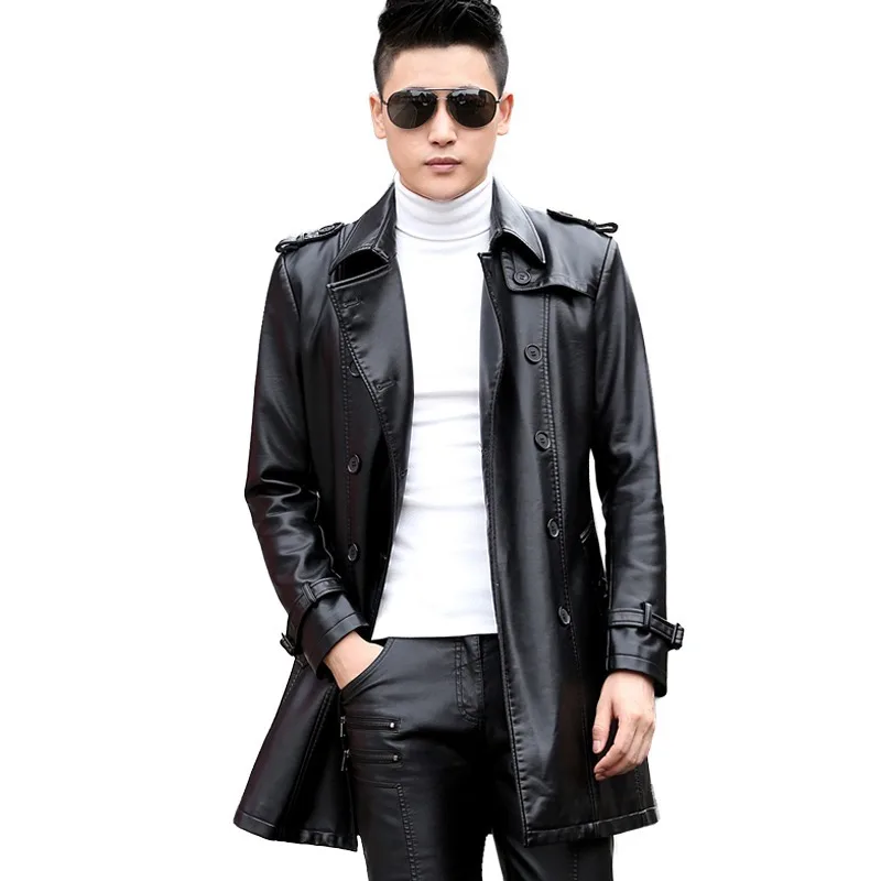 
New design warm winter leather varsity jacket windproof jacket for man 