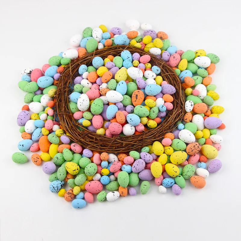 Bulk 100pcs/lot Resin Mini Easter Eggs For Crafts Doll House Miniature Eggs For Diy Projects And Easter Decor
