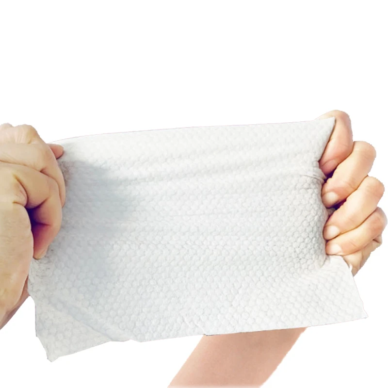 40gsm breathable embossed disposable towel nonwoven fabric for wet wipes viscos cotton spunlace non woven fabric