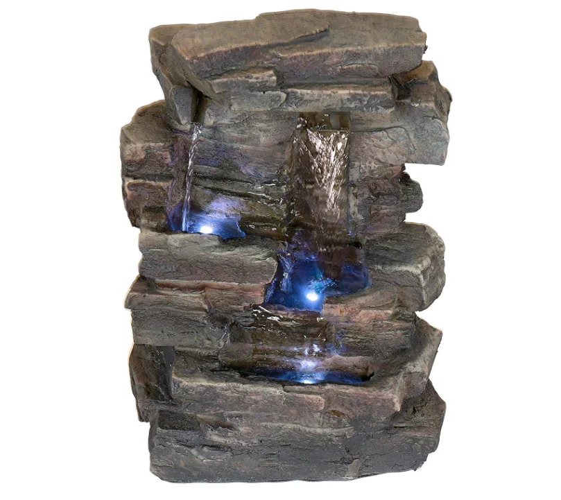 Cheap Indoor Resin led light tabletop Mini Water Fountains