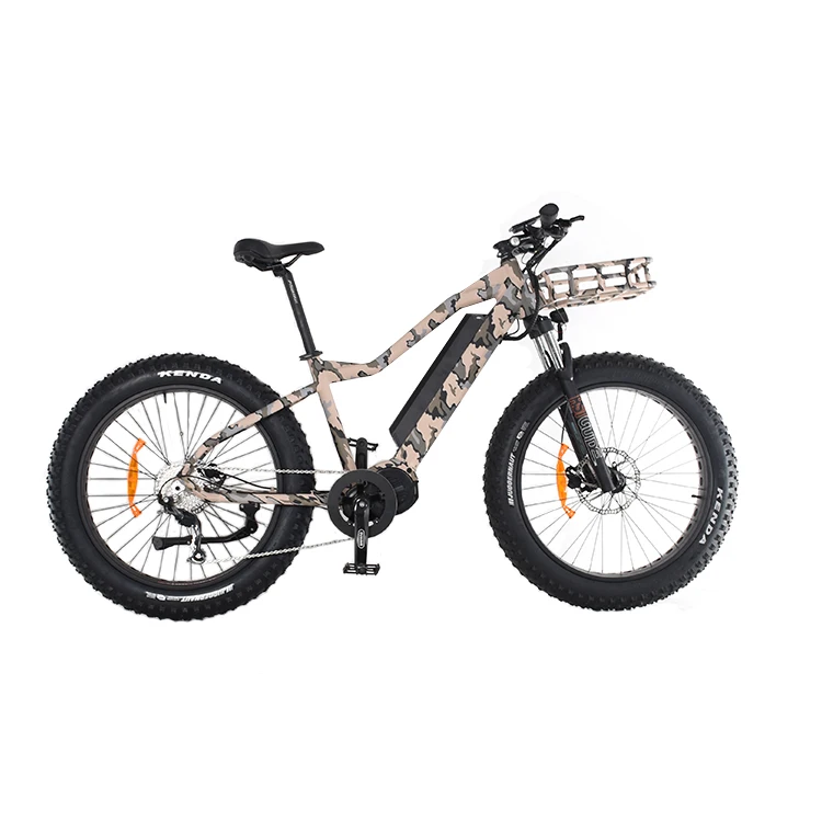 Custom Full Suspension Fat Tire Electric Mountain Bike 48v Mid Drive Electric Bike