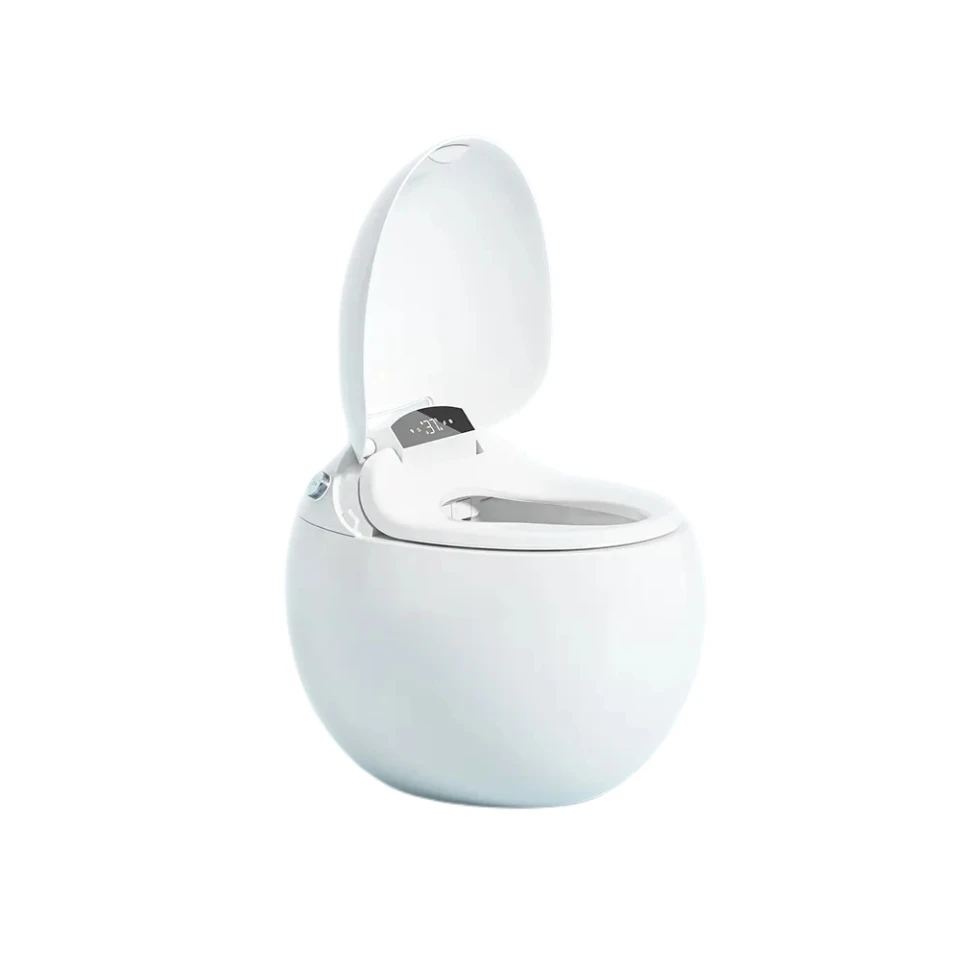 Automatic Flap Style Smart Toilet Mini Shape Saving Space Bathroom Senior Intelligent One Piece Smart Toilets With Seat Heating