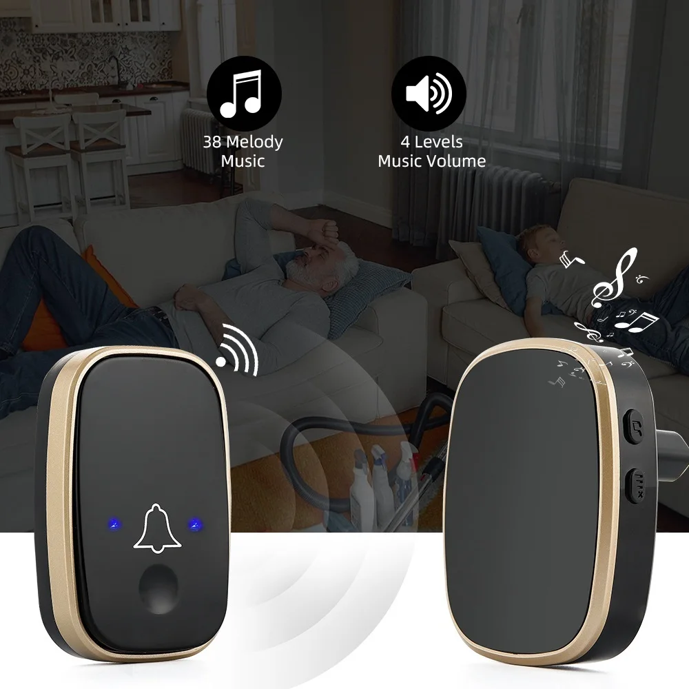 light music smart doorbell led Ring doorbell wireless doorbell