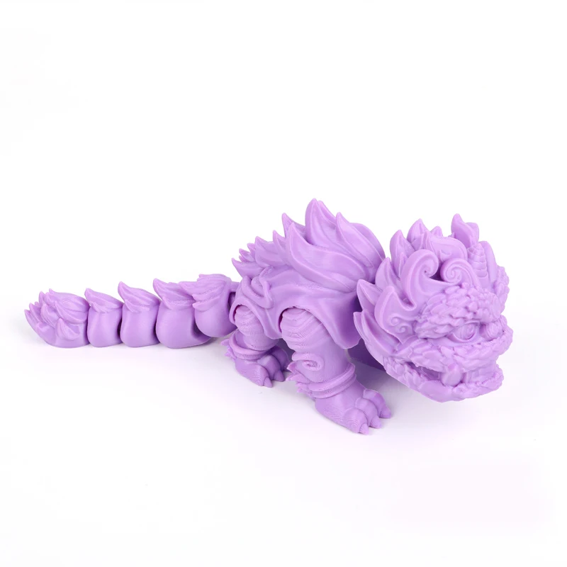 New Style Hot Selling Small 3D Printed Lion Dance Artwork Unique Centerpiece Adding Cultural Charm