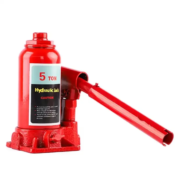 5 Ton Capacity Red Push-Pull Hydraulic Welded Bottle Jack for Auto Repair and House Lift