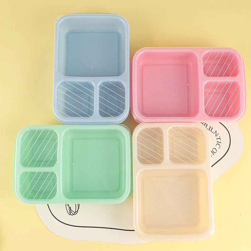 Biodegradable Bento Rice Husk Eco Lunch Box Plastic Containers Wheat Straw Lunch Box
