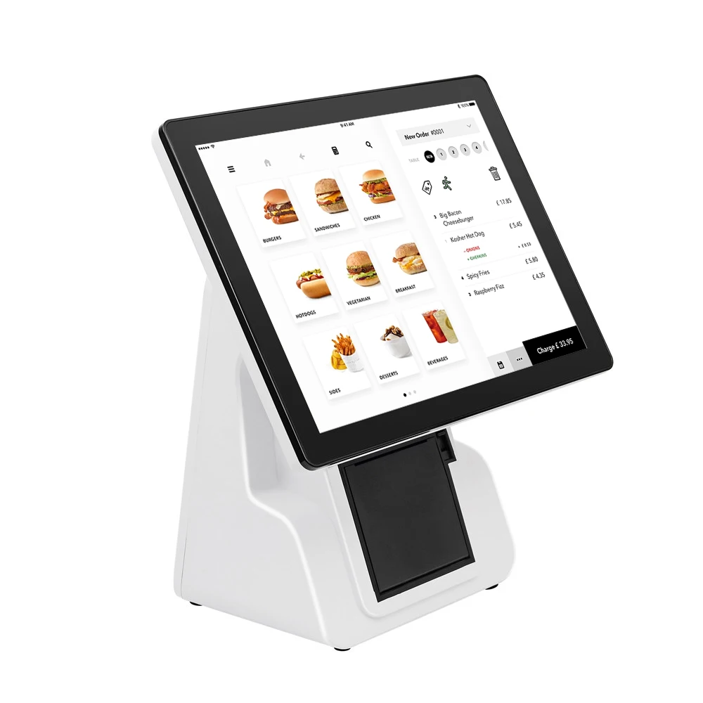 New Arrivals 15 inch with 80mm Thermal Printer Cash Register Machine All In One Pos Terminal System for Small Business