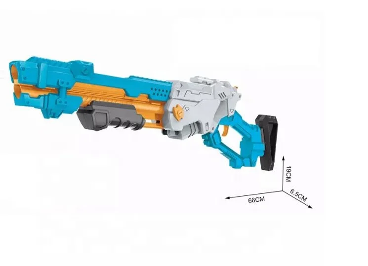 Kids Safety Rubber Soft Bullet Interactive Shooting Target Soft Bullet Space Rifle Gun Plastic Toy Gun Boy