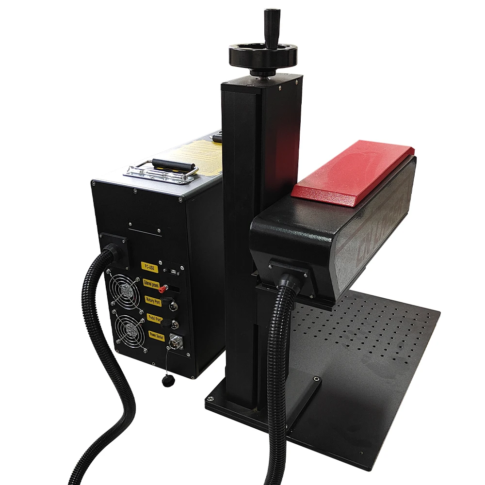 3D dynamic fiber laser marking machine with customs laser source,and customs lens
