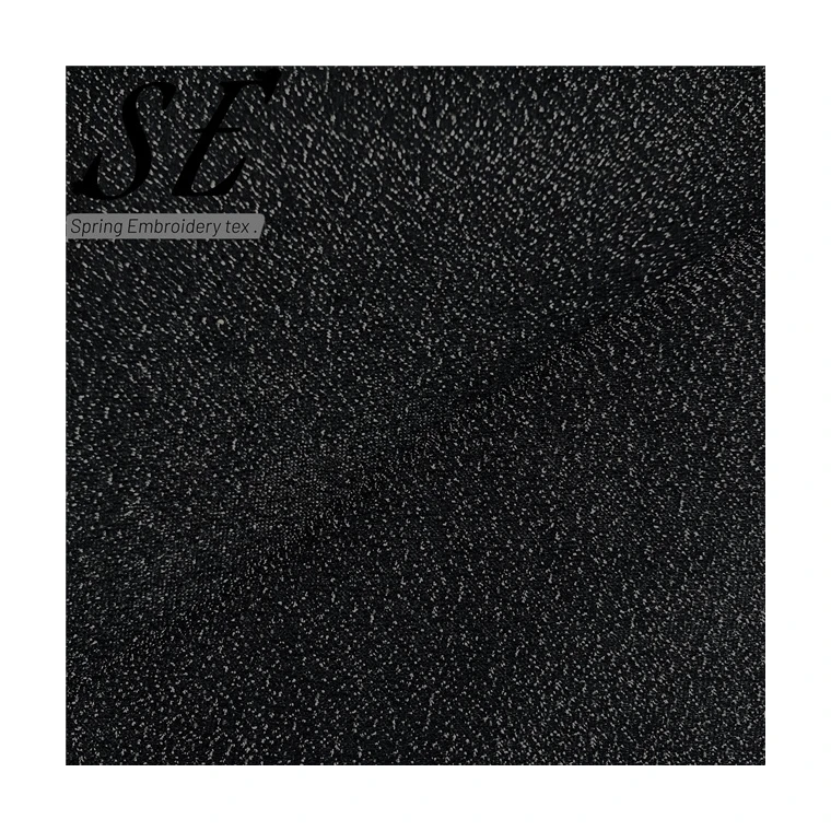 Оптовая продажа, полиэстер, спандекс, металлическая эластичная ткань, трикотажная ткань с люрексом, блестящая ткань с люрексом для одежды 210316