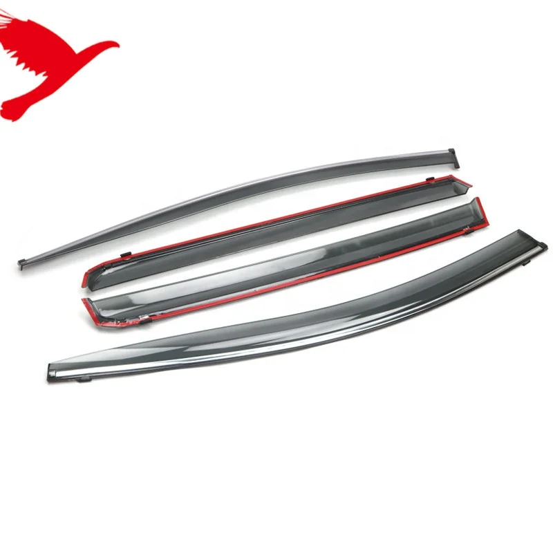 Plastic Car Side Window Wind Sun Rain Guard Deflectors Visor Vent Shades 4PCS for Mitsubishi Xpander 2017-2019