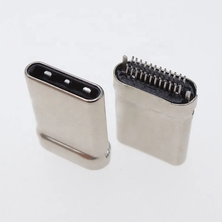 
High speed data interface 24 Pin male Micro 3.1 USB C Socket Connector 