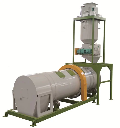 Drum feed pellets oil coating oil spraying machine feed oil coater