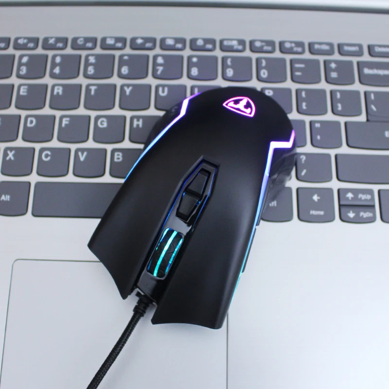High Quality T-DAGGER T-TGM300 Wired USB 10D 8000 DPI RGB LED Ergonomics Gaming Mouse