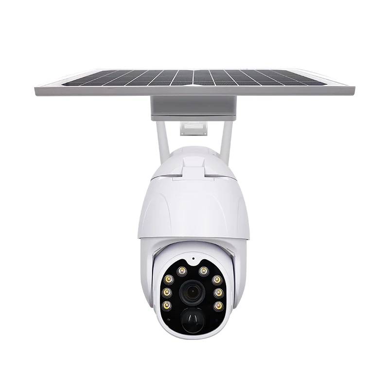 Solar Panel Camera Wifi Version PTZ 4X 1080P Outdoor Security Wireless Monitor Waterproof CCTV Smart Home Surveillance