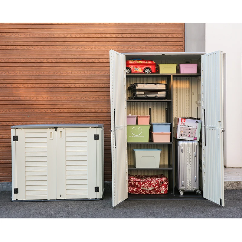 Kinying brand outdoor plastic storage cabinets for garden storage