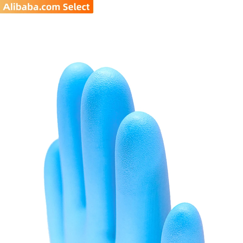 510k serial 9inch blue disposable medical grade nitrile surgical hand gloves guantes examination gloves