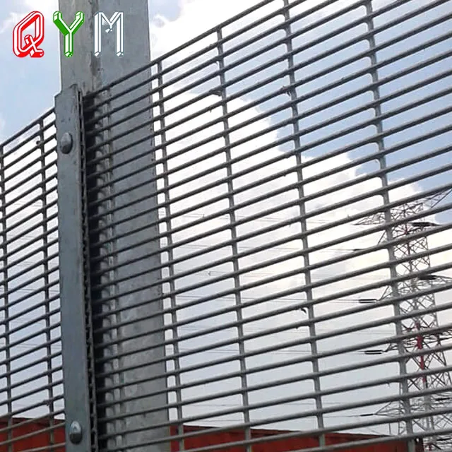 358 Dense Mesh Fence Galvanized Welded Anti Climb Security Fence Panel