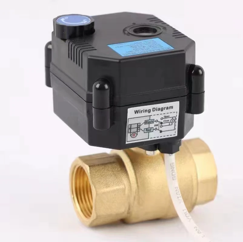 TOYI Two Way Stainless Steel Ball Valve Water Flow Control on/off type Electric Motorized Actuator Ball Valve