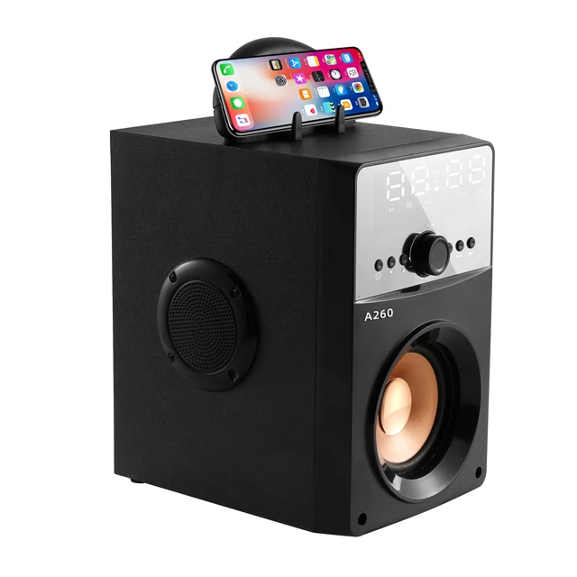 2022 Wooden Cabinet Gaming Rgb Lighting Surround Sound 2.1 Ch Multimedia Speaker Bluetooth Player Radio Computer Subwoofer Speak