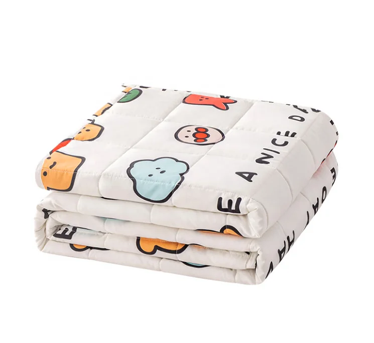 Children Sensory 5Lbs 7Lbs 10Lbs Autism Baby Luxury Bamboo Kids Weighted Blanket