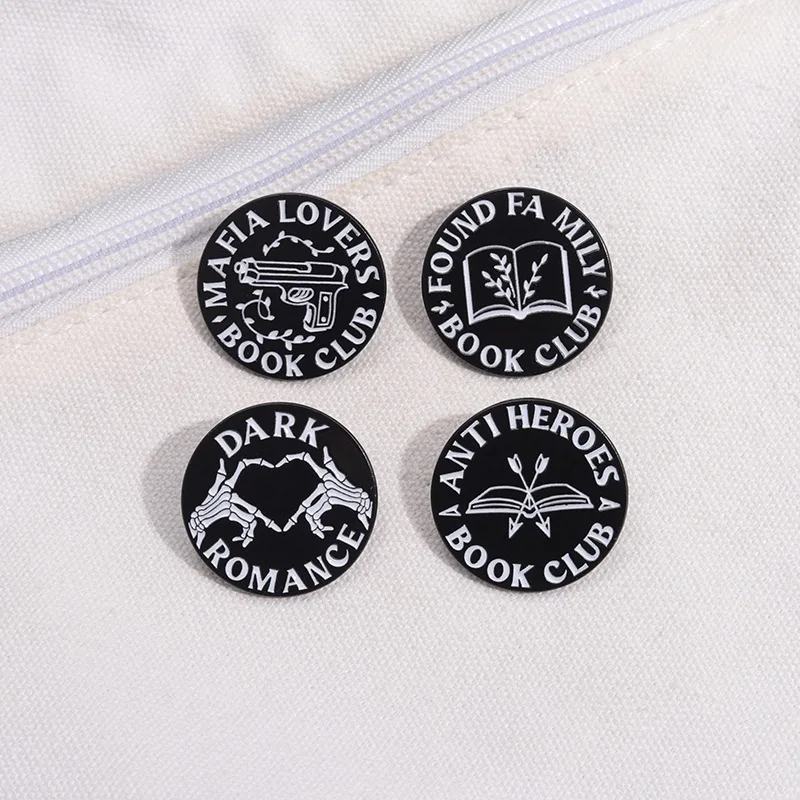Factory Wholesale Metal Lapel Pins Black Styles Badge Samples Hard Enamel Pins Custom Design Badges