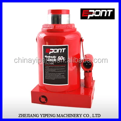 Auto Car Lifting Tools 50Ton Steel Hydraulic Bottle Jack with Safety Valve
