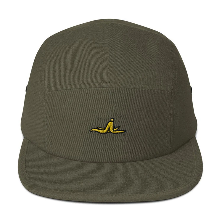 
Premium Custom Camp Hat 100%C 5 Panel Cap With Customizable Closure 
