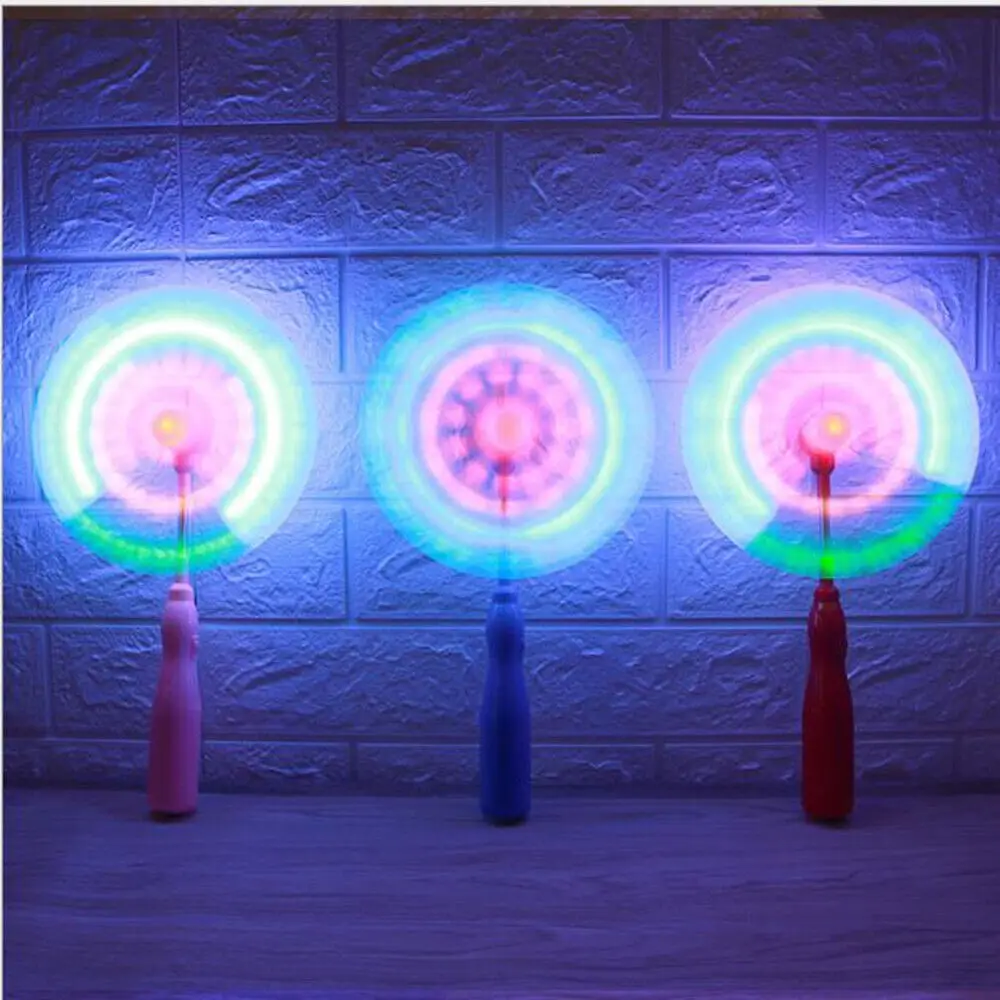 Birthday Party Favors Kids Toys Led Stick Magic Windmill Wand to Glow In The Dark With Light