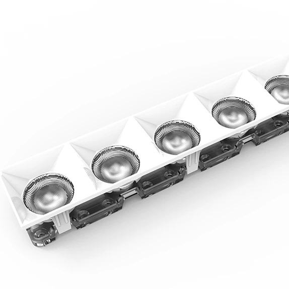 Производитель 38 мм 2815 PMMA линейный оптический светодиодный Объектив SMD Светодиодный линейный модуль внутренние Розничные коммерческие Опциональные линзы