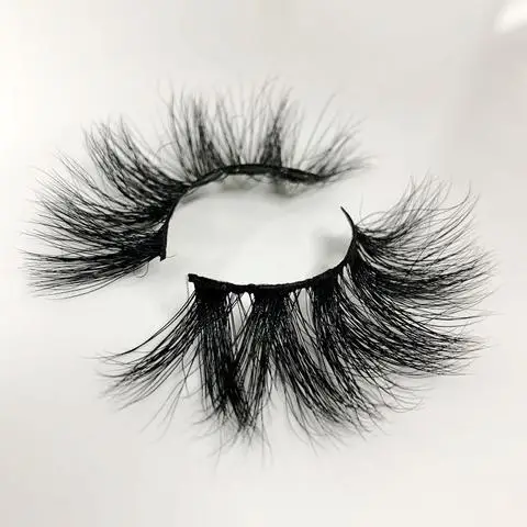 wholesale Vendor Christmas 25mm 3d 5d faux mink silk synthetic wispy fluffy thick luxury false eyelashes for beauty makeup