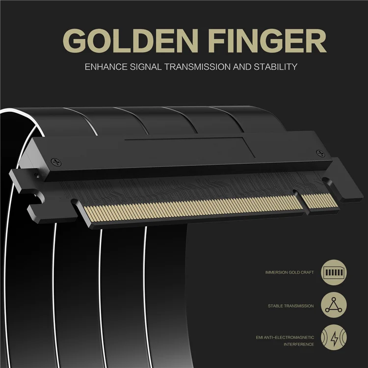 Extreme High Speed Rotatable Riser Cable Pcie 3.1 Pro 16x 90 Degree Vertical Gpu Mount Gpu Extension Cable