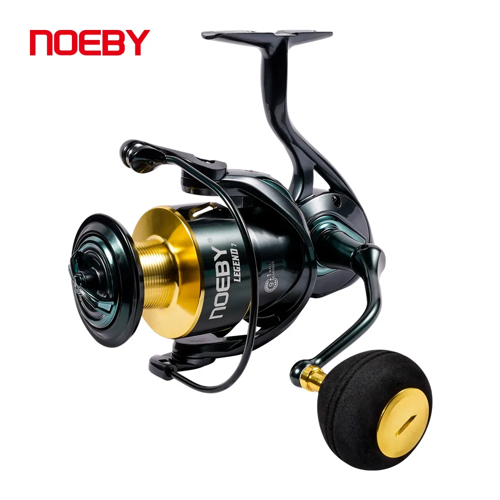 NOEBY Wholesale Accurate Sea Salt Water Spinning Fishing reel 5.2:1 9+1  Bait Casters Spinning Saltwater Fishing Reel