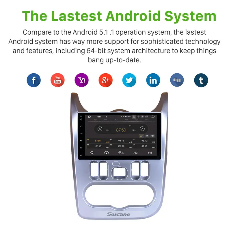 10.1 Inch HD Touchscreen for Renault Duster Logan 2009-2013 Radio Car Stereo System Support 2.5D IPS Touch Screen