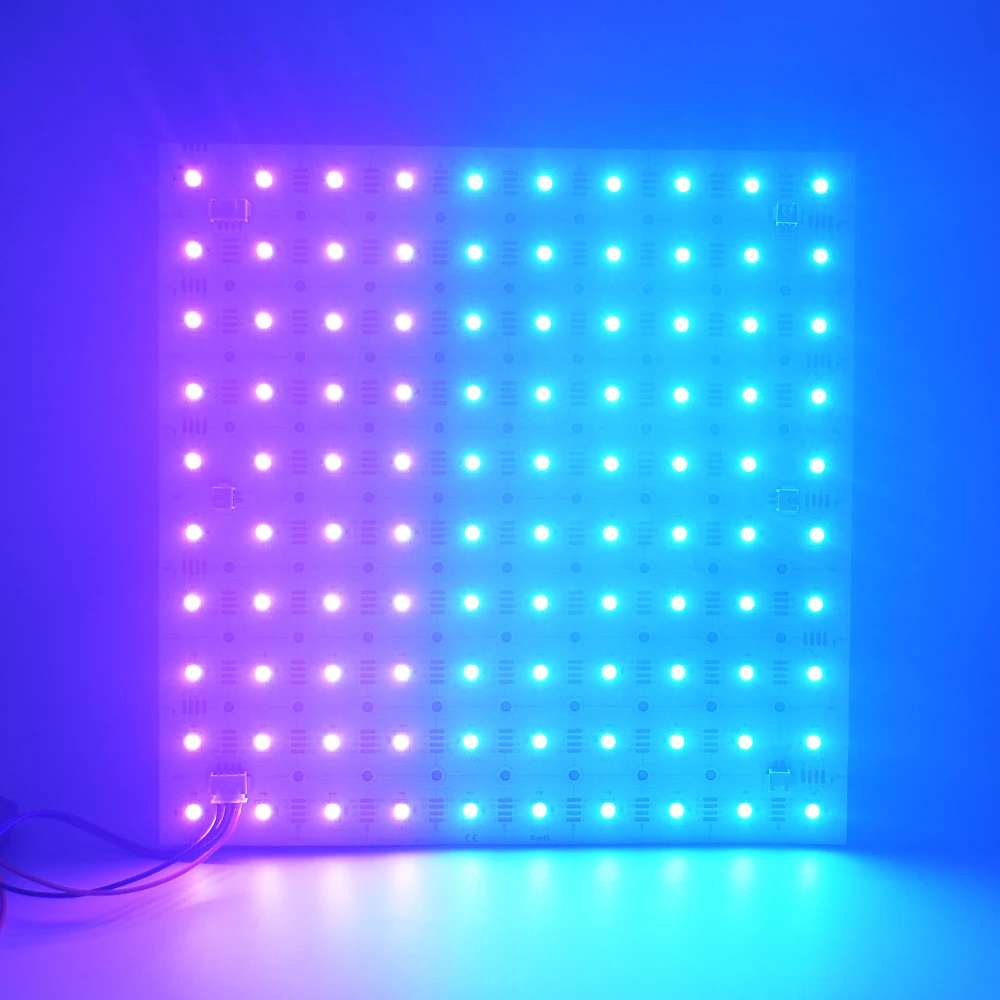 High Brightness Pixel RGB addressable RGBIC 12V 100LED SMD 5050 Cuttable Matrix led sheet for Light Box Backlight Lighting