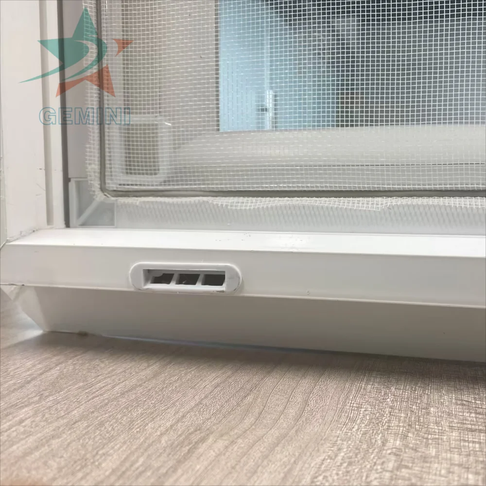 Factory directly supply american style profile vinyl window pvc sliding upvc window single hung