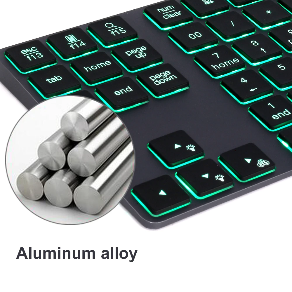 Wireless Mini Aluminium Digital Bluetooth Backlight Keyboard That Can Be Used As A Gift Is Suitable For Laptops