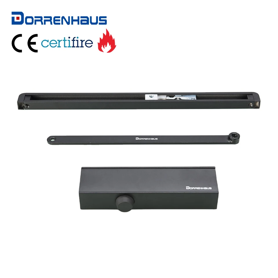 DORRENHAUS D2000H D2025H CE Fire Rated Automatic 100kg Adjustable Overhead Sliding Door Closer