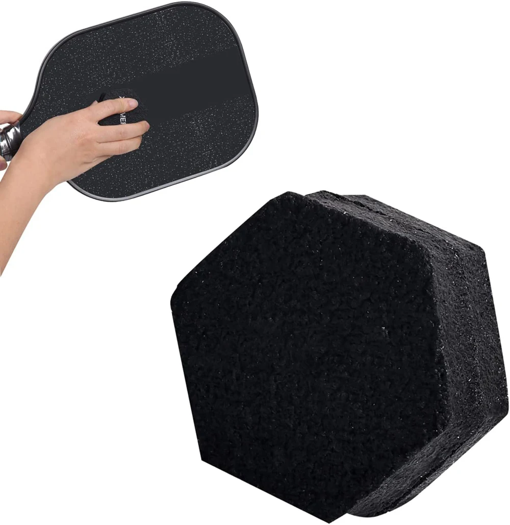 Pickleball Paddle Eraser, Carbon Fiber Pickle Ball Racket Cleaner for Removing Ball Residue, Dirt, & Minor Scrapes/Scratches