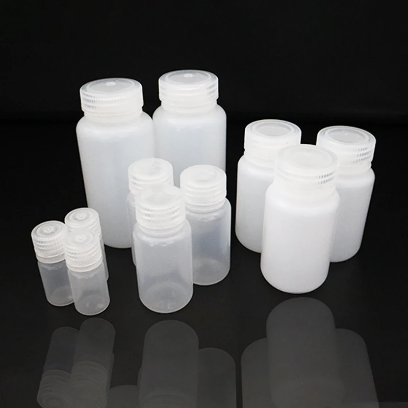 Multi-specification Plastic PE Wide Mouth Bottle 100ml with Graduated Reagent Bottle