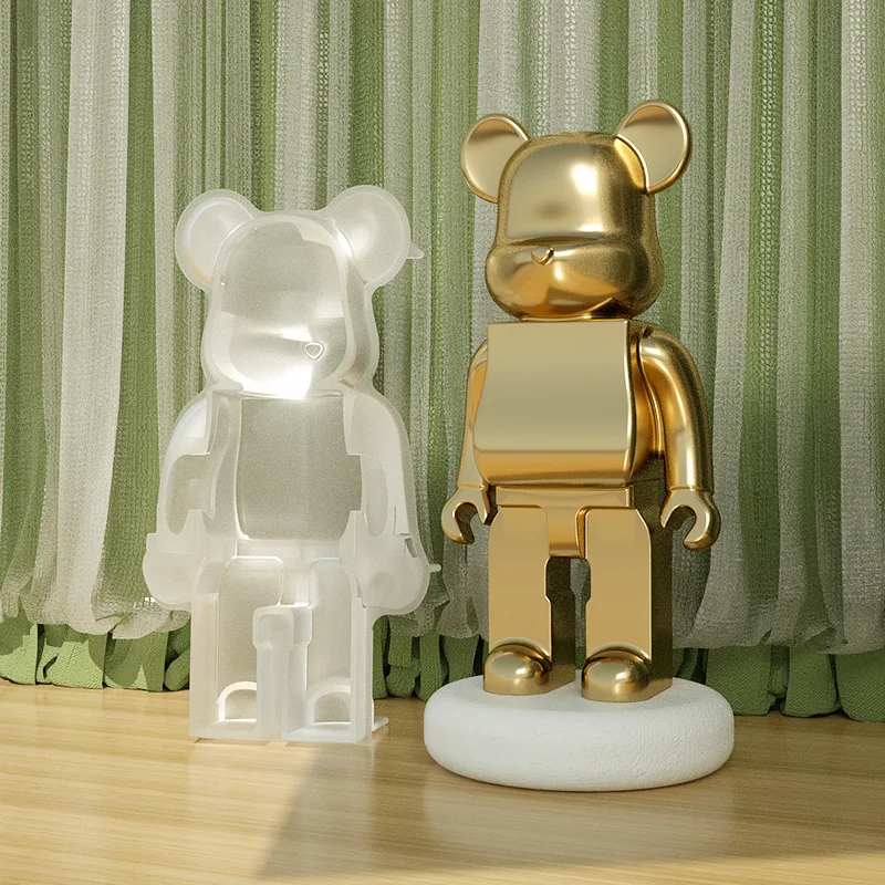 Новые идеи силиконовая форма «сделай сам» с полустереоскопическим медведем подвеска из эпоксидной смолы пластырь для ароматерапии свечей