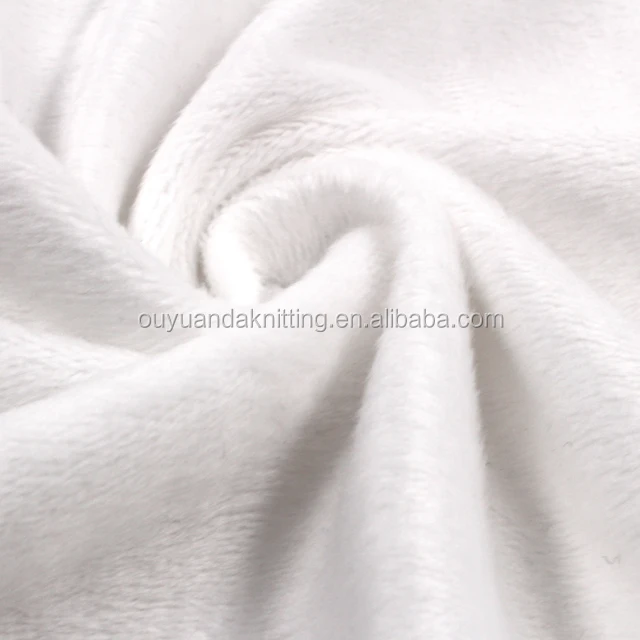 1.5mm Pile Polyester Crystal Velvet Knit Velour Fabric Super Soft Short Pile Minky Plush Fabric for Furry Slippers/Stuffed Toys