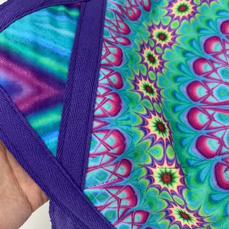 Classic Flow Star Double Stitched Flow Toy Spinning Cloth Vibrant Colors Patterns Durable For Beginners